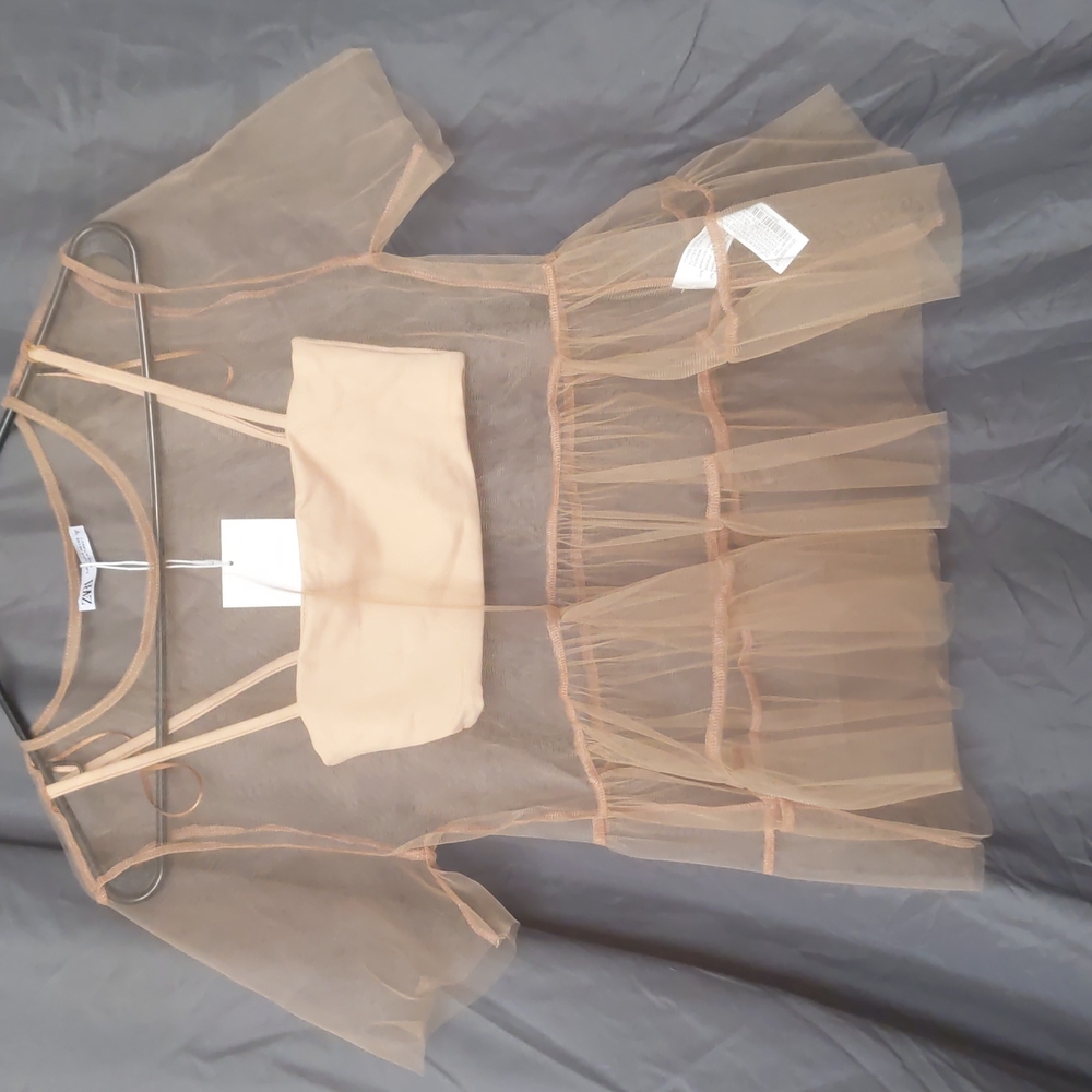 Zara Women's Shirt, Size: S, Color: Pink